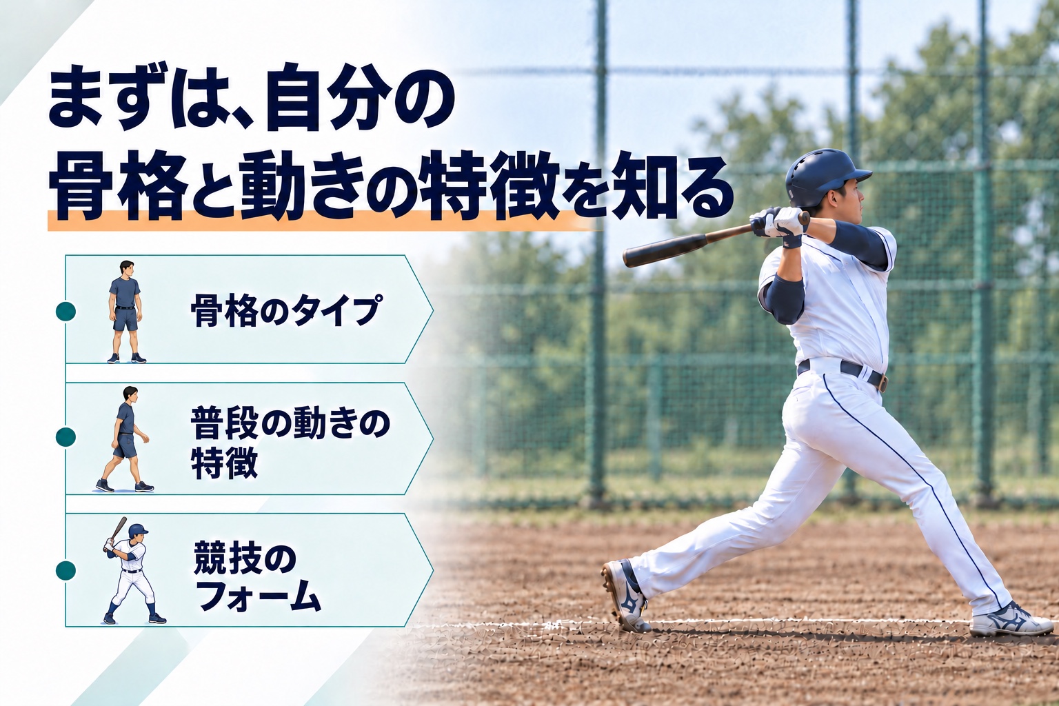 自分の骨格タイプと普段の動きの特徴を知ることを起点にする
